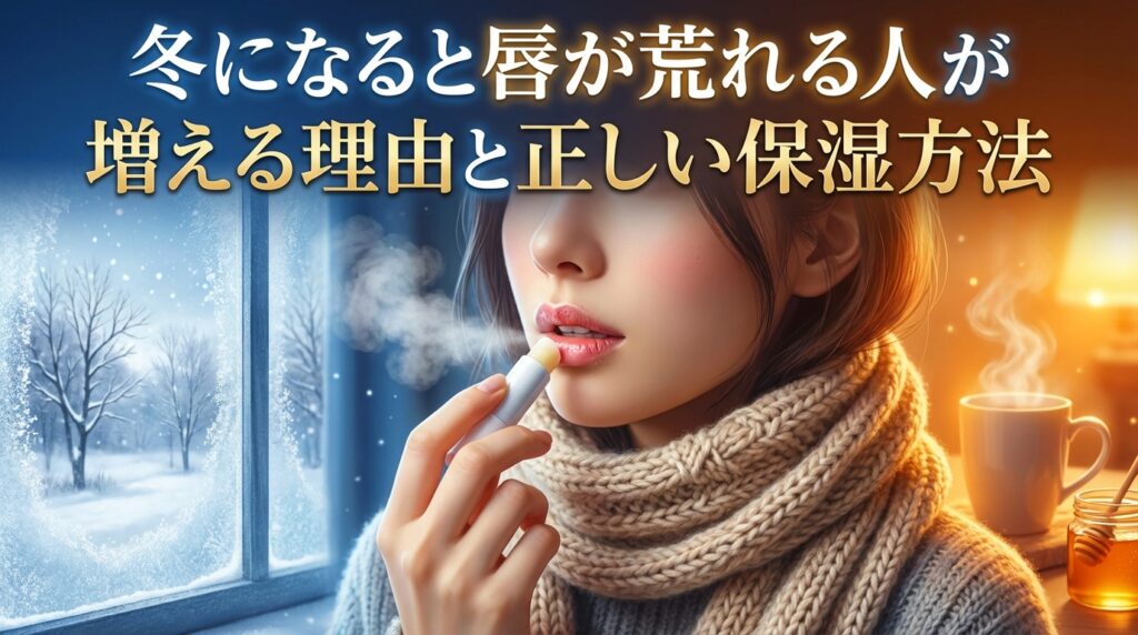 冬になると唇が荒れる人が増える理由と正しい保湿方法