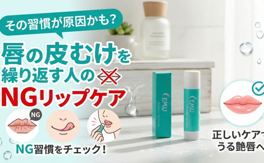 その習慣が原因かも？唇の皮むけを繰り返す人のNGリップケア