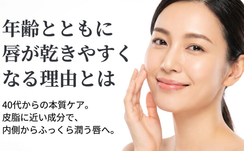 年齢とともに唇が乾きやすくなる理由とは